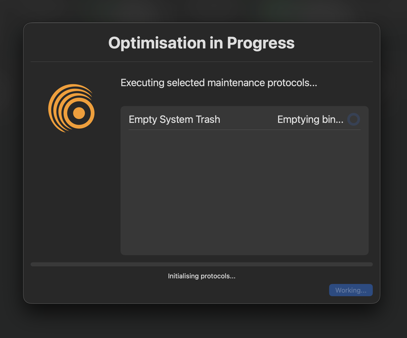 Progress Screen