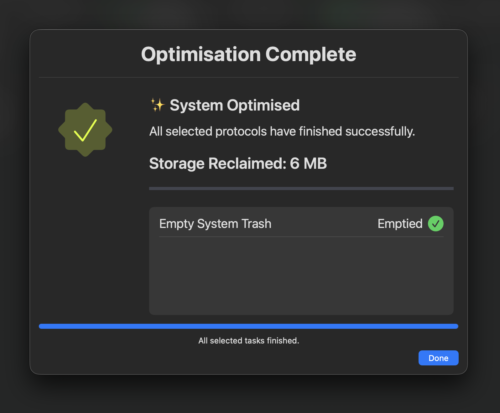 System Complete