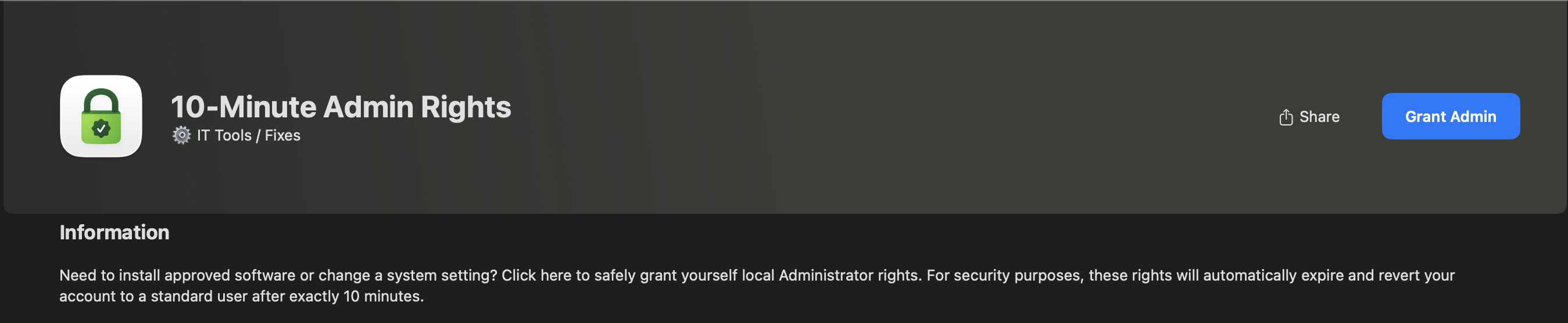 10-Minute Admin Tool